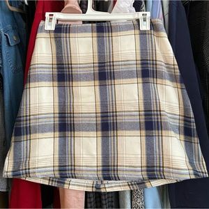 Francesca’s Plaid Mini Skirt